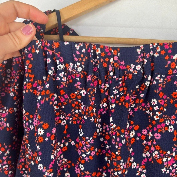 Michael Michael Kors Floral Print Off The Shoulder Top Short Sleeve Size M - Picture 4 of 12